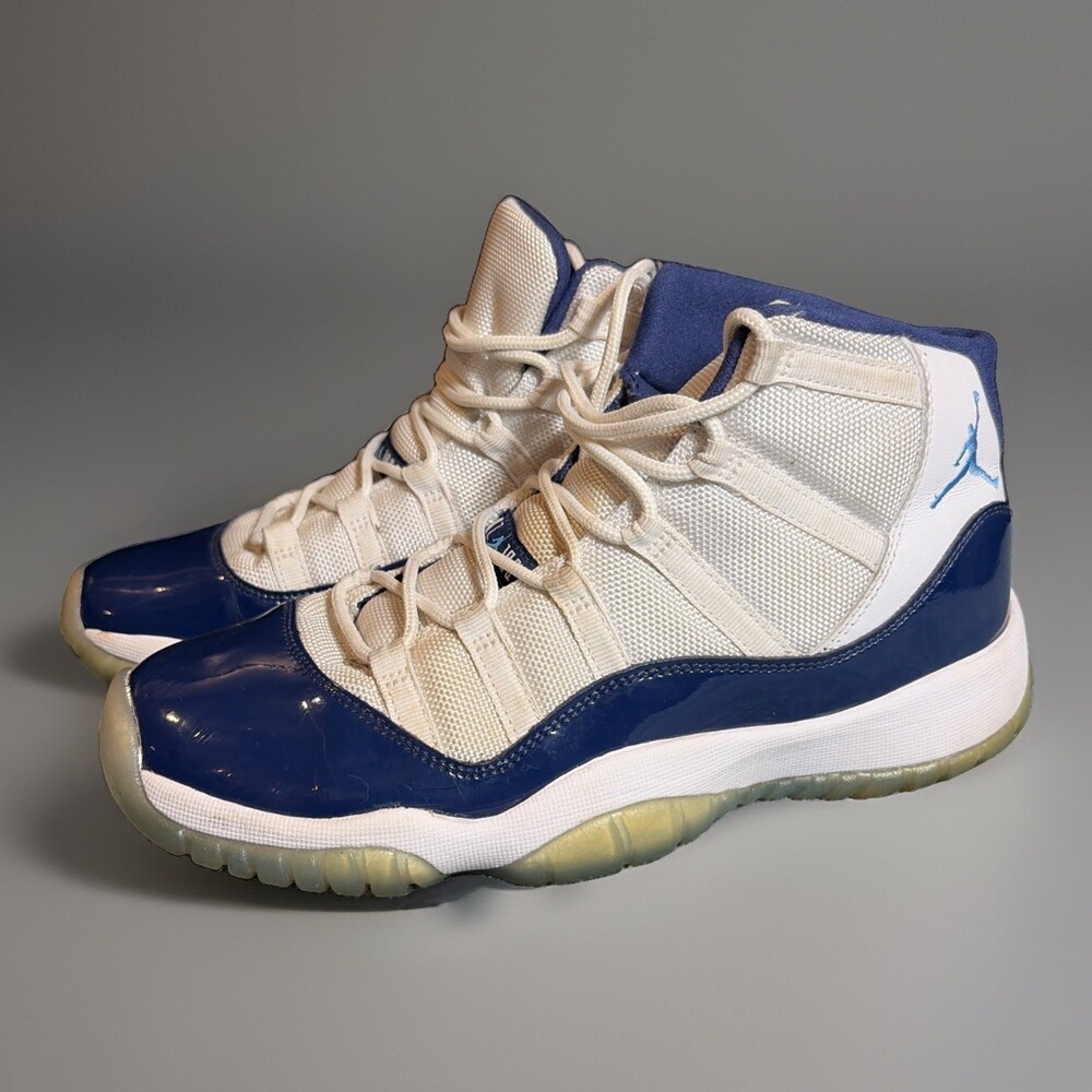 Air Jordan 11 Retro White University Blue 6.6Y Womens 8 378038-123 OG